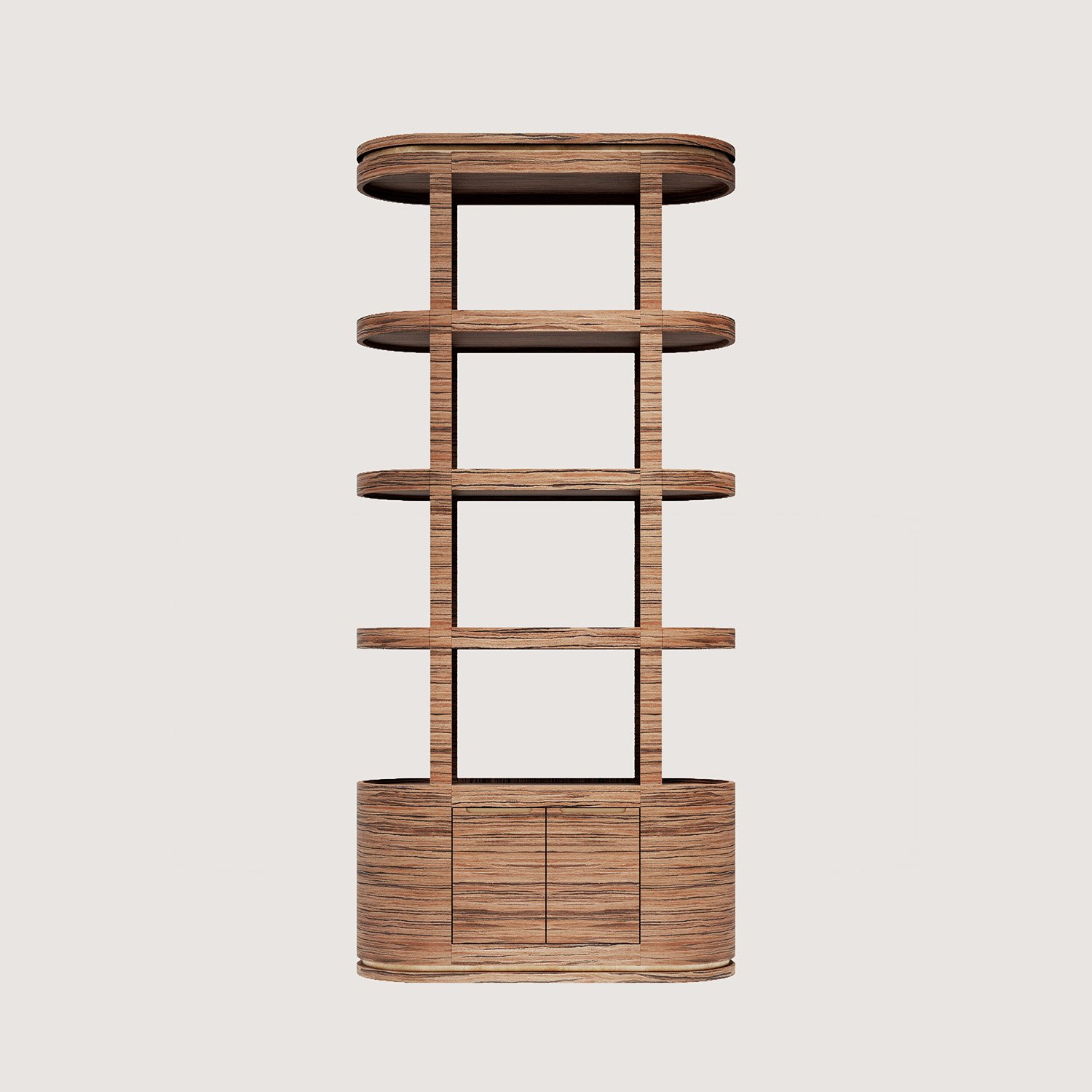 VEGAS JAPANESE CEDAR Dolaplı Kitaplık MID