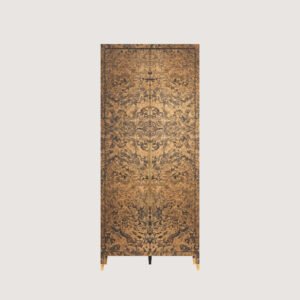 Braggo Furniture ürünü yatak odası New England serisi Alpi California burl kaplamalı lüks boy dolap