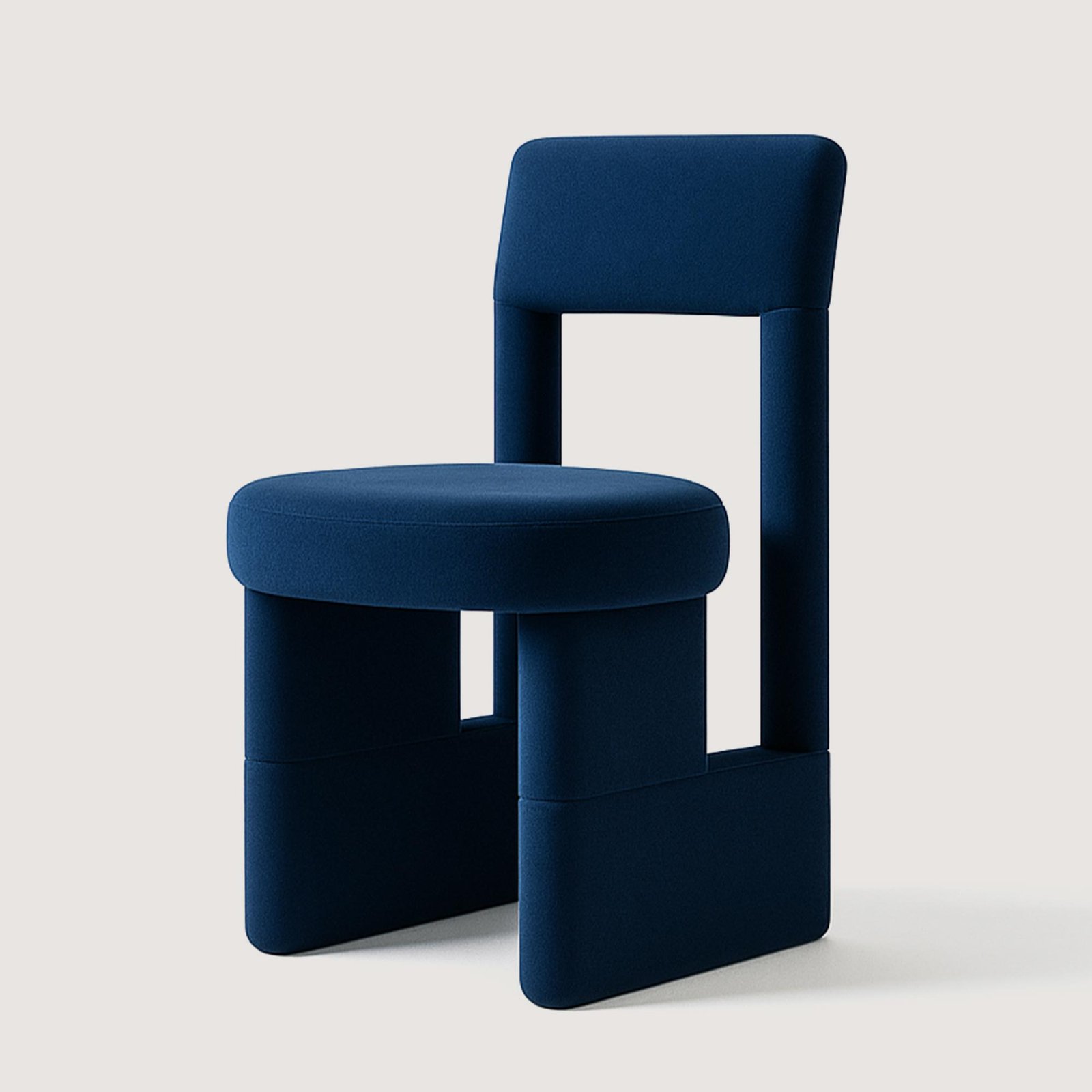 Yemek-Masasi-Sandalyesi-Blok-1-Kadife-Mavi Kadife-Yemek Masası Sandalyesi - Görsel 1