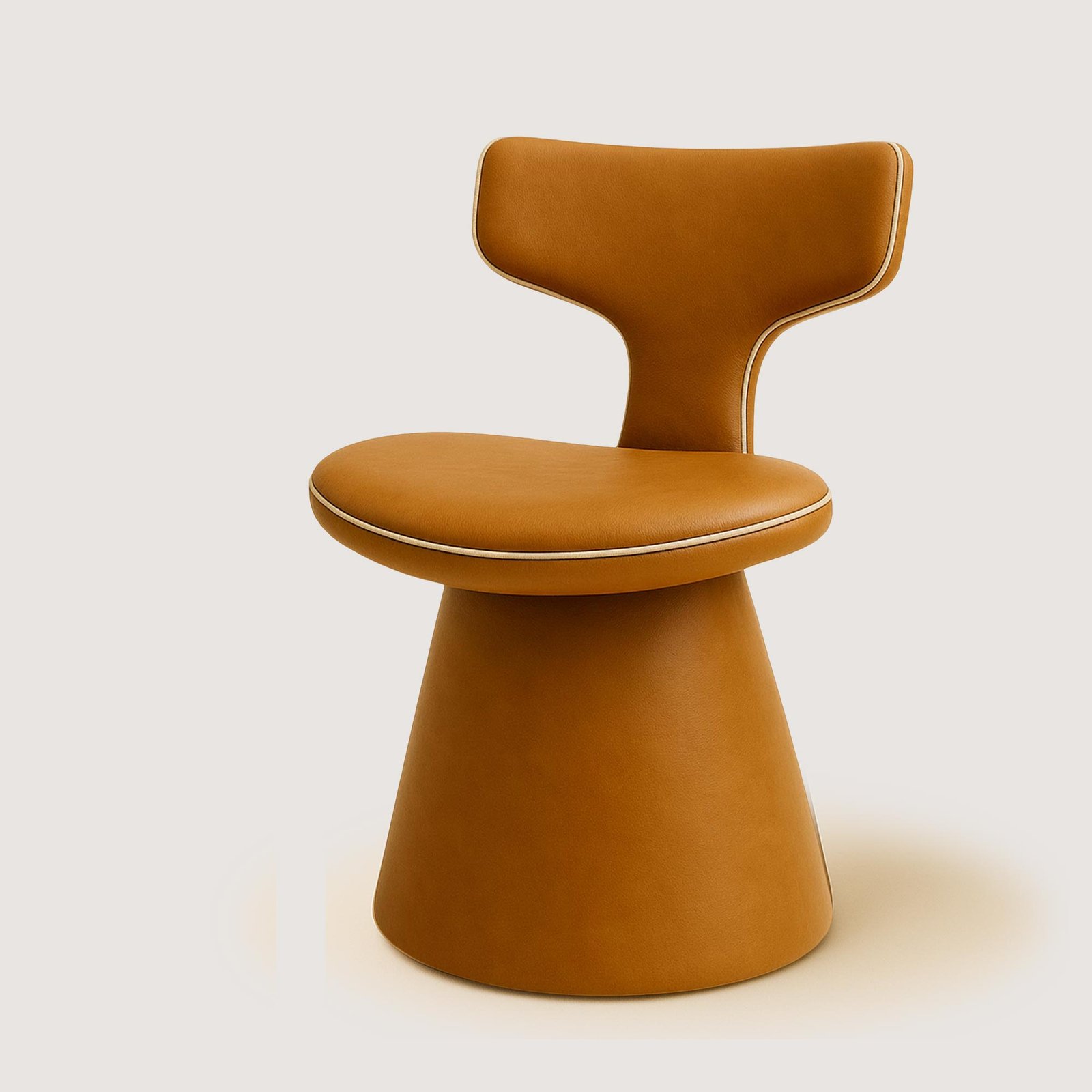 Yemek-Masasi-Sandalyesi-Dona-1A-Deri-Karamel Deri-Yemek Masası Sandalyesi - Görsel 1