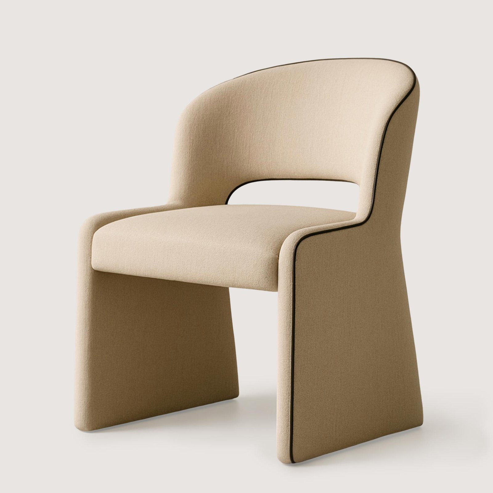 Yemek-Masasi-Sandalyesi-Tola-1-Keten-Bej Kumaş-Yemek Masası Sandalyesi - Görsel 1