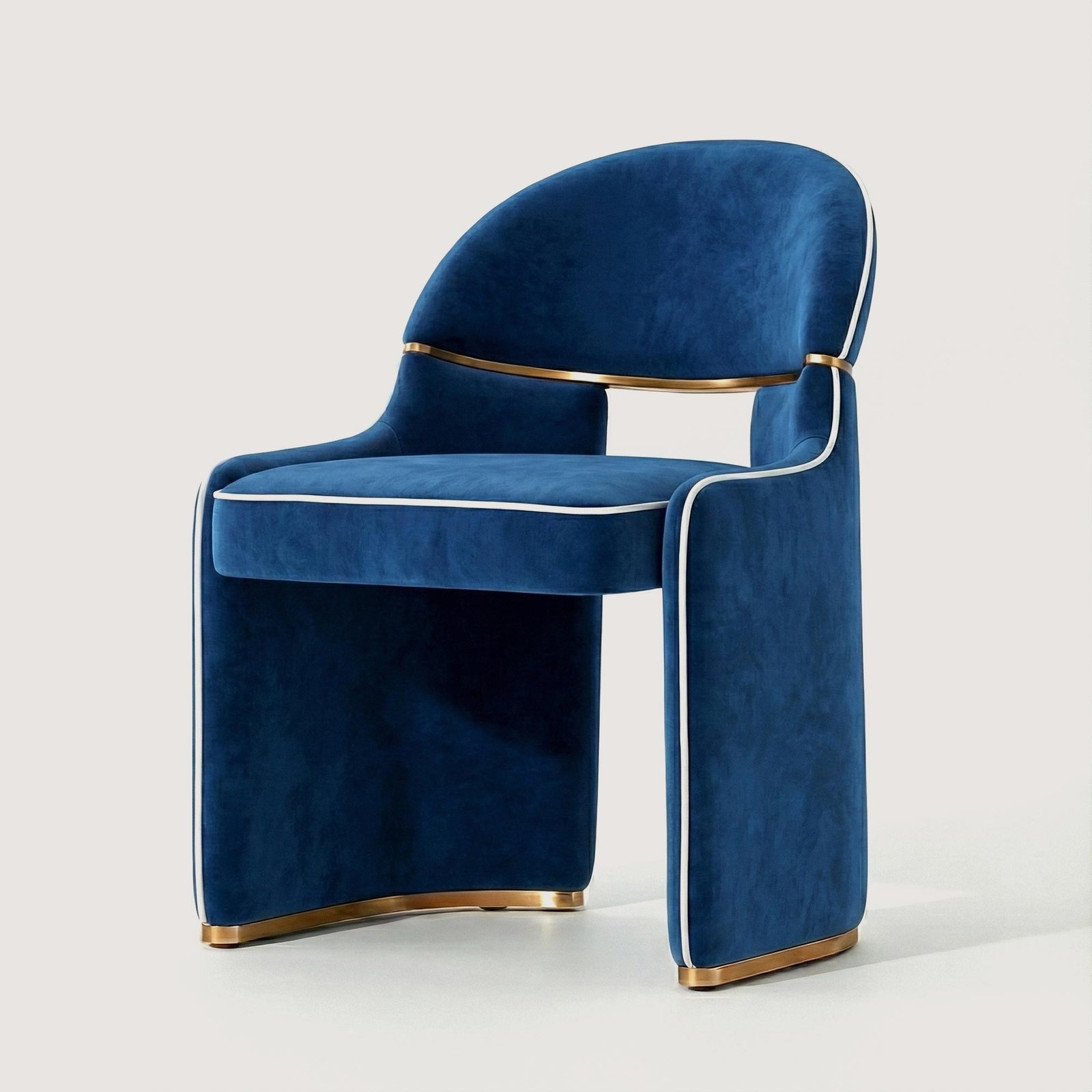Yemek-Masasi-Sandalyesi-Valenza-1-Kadife-Mavi Kadife-Yemek Masası Sandalyesi - Görsel 1
